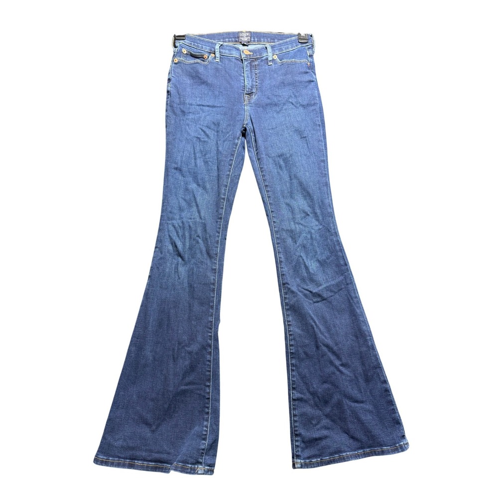 J.Crew Full Length Flare Women 25‎ Blue Excellent Condition BT060